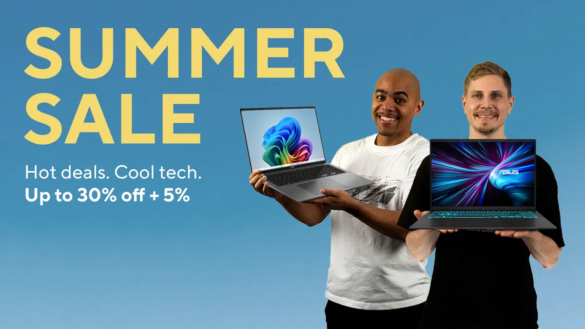 Erbjudande med studentrabatt från ASUS Summer Sale - Upp till 30% + 5% rabatt