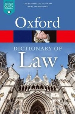 A Dictionary of Law; Jonathan Law; 2018
