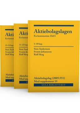 Aktiebolagslagen, del I-III : En kommentar; Sten Andersson, Svante Johansson, Rolf Skog; 2024
