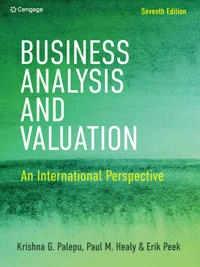 Business analysis and valuation; Krishna G. Palepu, Paul M. Healy, Erik Peek; 2025