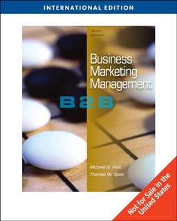 Business marketing management : B2B; Michael D. Hutt; 2010