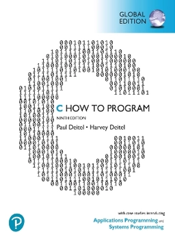 C : how to program : with case studies introducing applications programming and systems programming; Paul J. Deitel; 2023