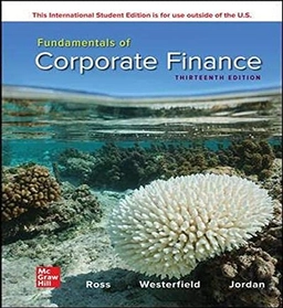 Fundamentals of corporate finance; Stephen A. Ross; 2022