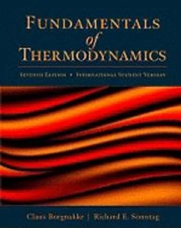 Fundamentals of thermodynamics; Claus Borgnakke; 2008