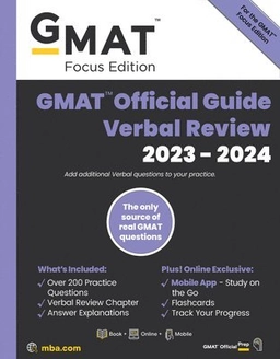 Gmac: GMAT Official Guide Verbal Review 2023-2024, Focus Edi; Gmac; 2023