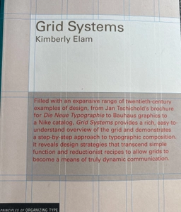 Grid systems : principles of organizing type; Kimberly Elam; 2003