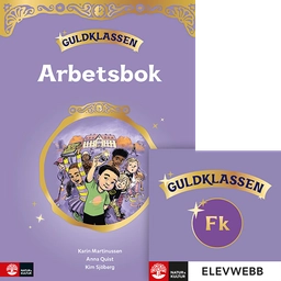 Guldklassen Fk Arbetsbok med elevwebb; Anna Quist, Karin Martinussen, Kim Sjöberg; 2025