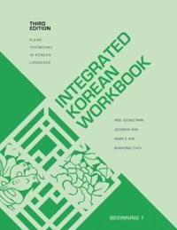 Integrated Korean workbook · Beginning 1; Mee-Jeong Park; 2019