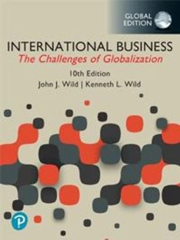 International business : the challenges of globalization; John J. Wild; 2024
