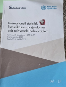 Internationell statistisk klassifikation av sjukdomar och relaterade hälsoproblem : systematisk förteckning : svensk version 2023 ; Socialstyrelsen ; 2023