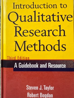 Introduction to Qualitative Research Methods; Steven J. Taylor; 1998