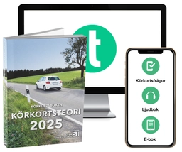 Körkortsboken Körkortsteori 2025 (bok + digitalt teoripaket med körkortsfrågor, övningar, ljudbok & ebok); Svea Trafikutbildning; 2025