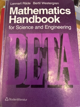 Mathematics handbook for science and engineering; Lennart Råde; 1995