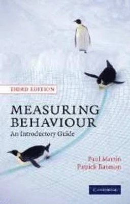 Measuring behaviour : an introductory guide; Paul R. Martin; 2007