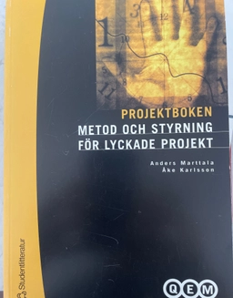 Projektboken; A Marttala, Å Karlsson; 1999
