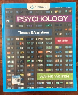 Psychology : themes and variations; Wayne Weiten; 2021