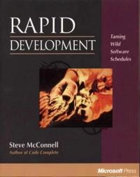 Rapid development : taming wild software schedules; Steve McConnell; 1996