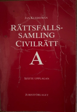 Rättsfallssamling civilrätt A; Jan Kleineman; 1989