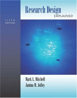 Research Design Explained; Mark L. Mitchell, Janina M. Jolley; 2003