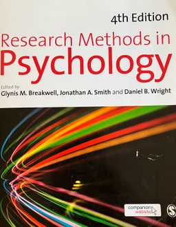 Research methods in psychology; Jonathan A. Smith, Glynis M. Breakwell, Daniel B. Wright; 2011
