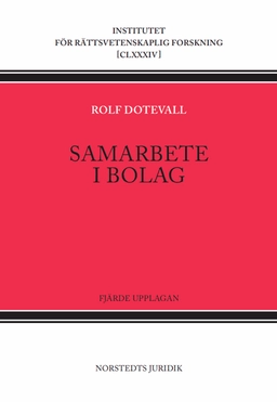Samarbete i bolag : om personbolag; Rolf Dotevall; 2025