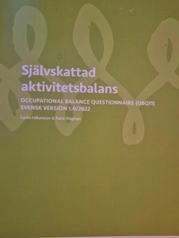 Självskattad aktivitetsbalans : Occupational Balance Questionnaire (OBQ11); Carita Håkansson; 2022