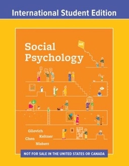 Social psychology; Thomas Gilovich; 2024