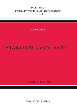 Standardavtalsrätt; Ulf Bernitz; 2018
