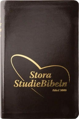Stora StudieBibeln - Bonded leather Svart; 2017