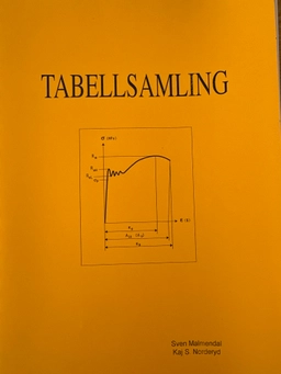 Tabellsamling; Sven Malmendahl; 1994