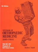 Textbook of orthopaedic medicine; James Cyriax; 1982