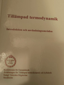 Tillämpad termodynamik : introduktion och användningsområden. · Exempelsamling; Ingvar A. Ekroth, Bo Pierre; 1992