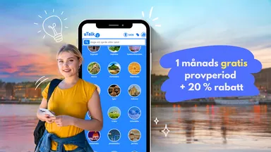 Få 1 månad gratis + 20 % rabatt på din språkresa!, uTalk