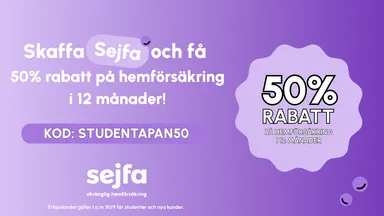 Skaffa Sejfa – få 50% rabatt i 12 månader, Sejfa