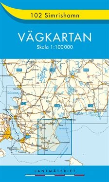 102 Simrishamn Vägkartan : 1:100000; Sverige. Lantmäteriet; 2016