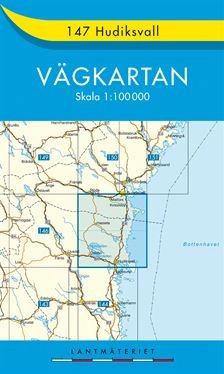 147 Hudiksvall vägkartan : 1:100000; Sverige. Lantmäteriet; 2016