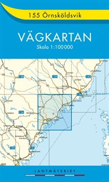 155 Örnsköldsvik Vägkartan : 1:100000; Sverige. Lantmäteriet; 2015