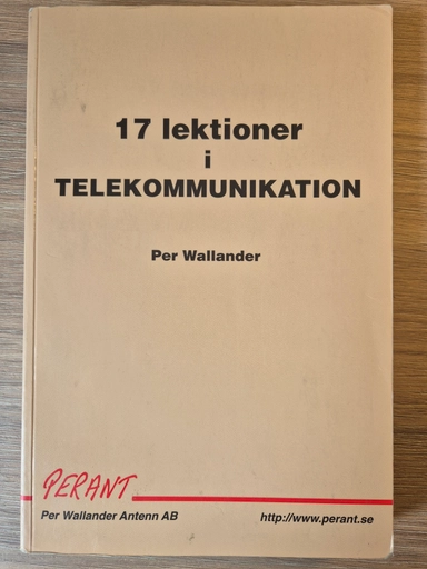 17 lektioner i telekommunikation; Per Wallander; 2001