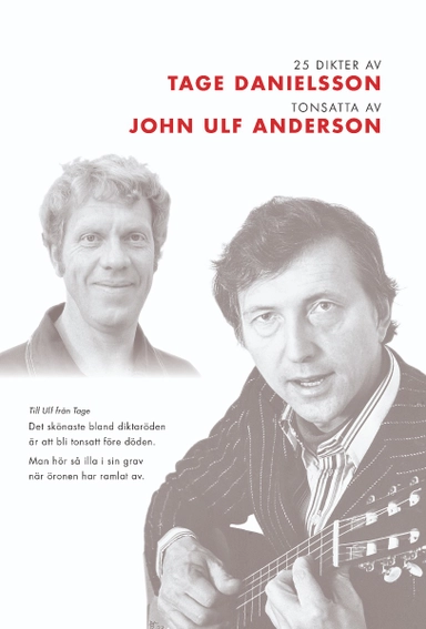 25 dikter av Tage Danielsson : tonsatta av John Ulf Anderson; Tage Danielsson; 2022
