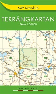 649 Svärdsjö Terrängkartan : 1:50000; Sverige. Lantmäteriet; 2017