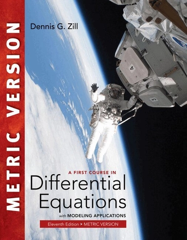 A first course in differential equations with modeling applications