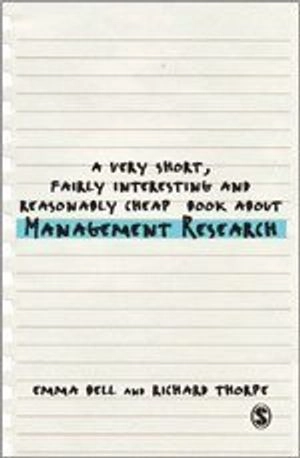 A very short, fairly interesting and reasonably cheap book about management research