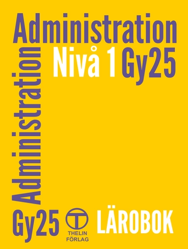 Administration Nivå 1 Gy25, Lärobok