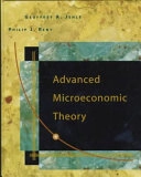 Advanced microeconomic theory; Geoffrey A. Jehle; 1998
