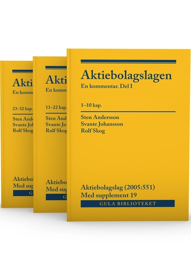 Aktiebolagslagen, del I-III : En kommentar