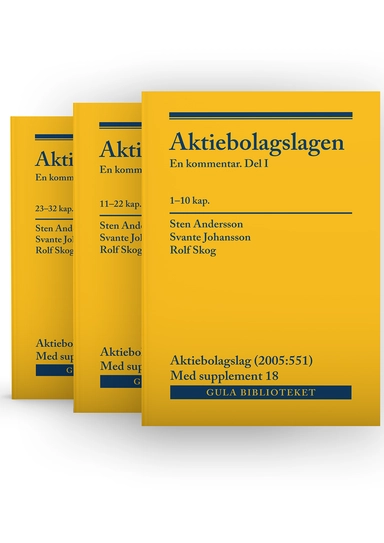 Aktiebolagslagen, del I-III : En kommentar, med s
