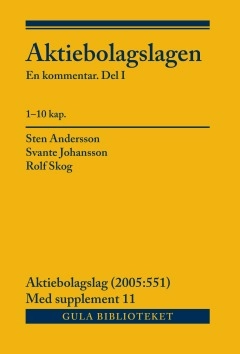 Aktiebolagslagen, del I-III : inkl s