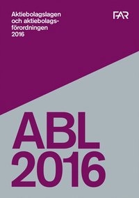 Aktiebolagslagen - september 2016