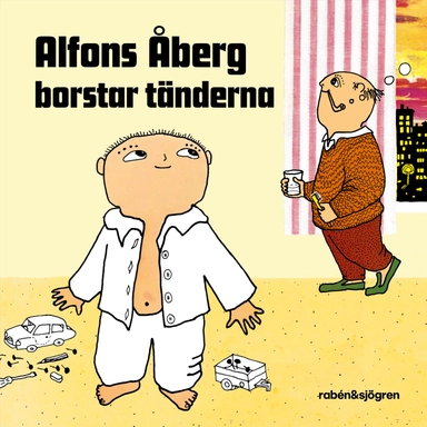 Alfons Åberg borstar tänderna; Josefin Svenske, Karin Johansson, Gunilla Bergström; 2024