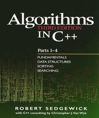 Algorithms in C++ · P. 1/4 · Fundamentals, data structures, sorting, searching